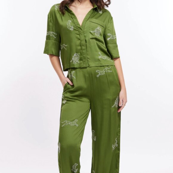 NWT: Sani Leopard Loungewear Set